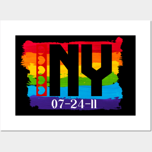 New York Gay marriage Date Posters and Art